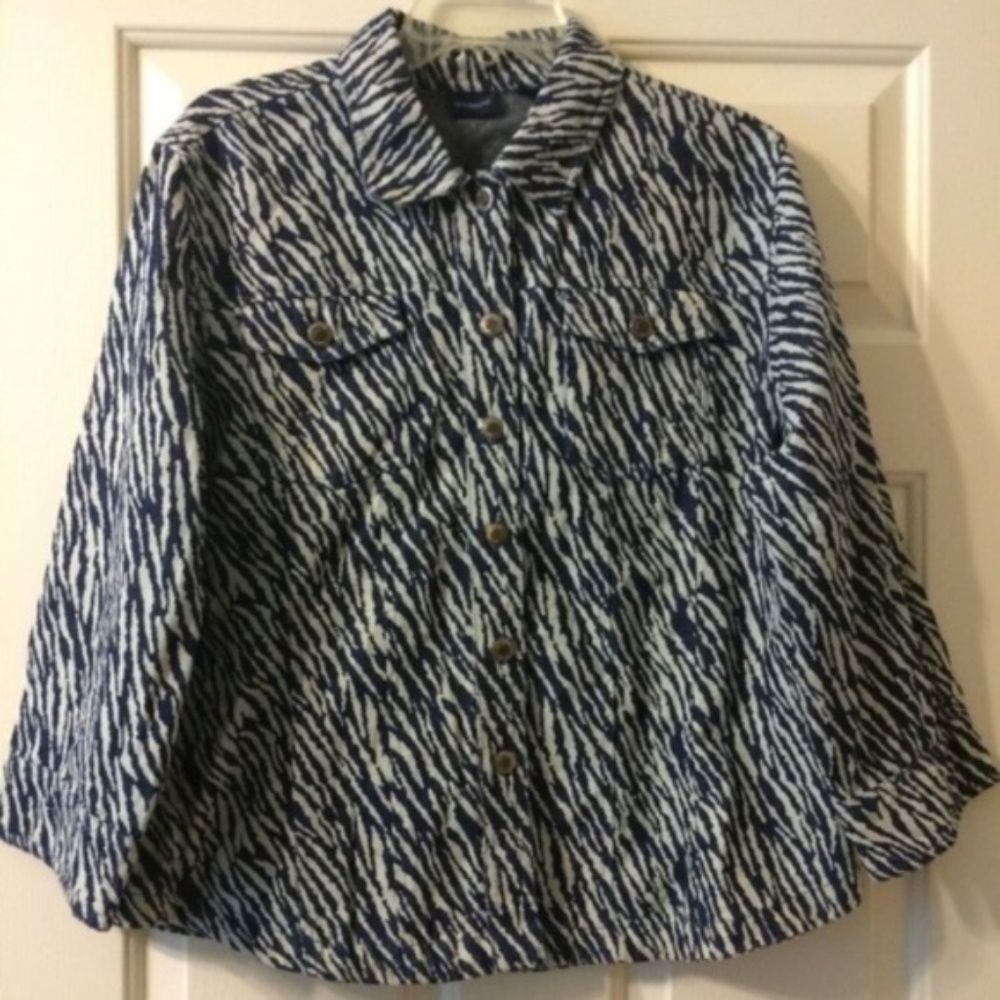 Westbound navy/grey Jean Jacket XL